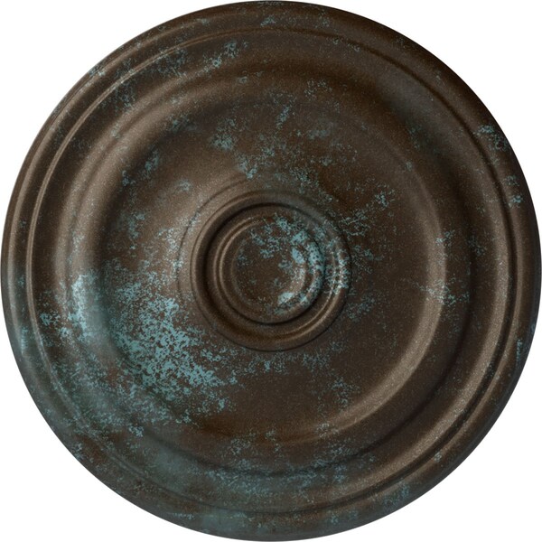 Ekena Millwork Kepler Traditional Medallion (For Canopies up to 3 3/4"), 15 7/8"OD x 1 1/2"P, Bronze Blue Patina CM16KPBBS - main